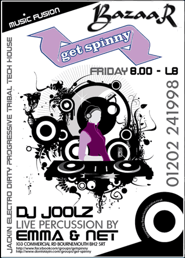 Bazaar Bar Poster | Get Spinny