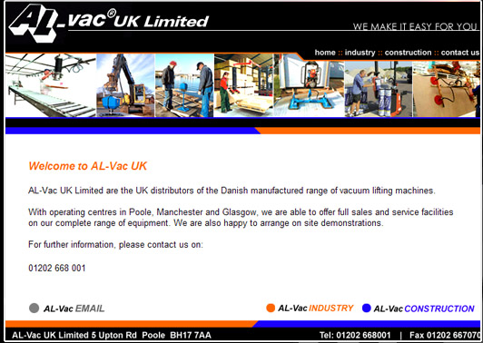 www.al-vac.co.uk Screen Shot